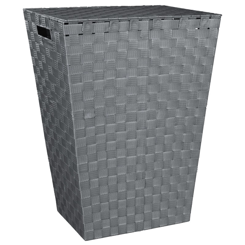 Woven Laundry Hamper - Charcoal