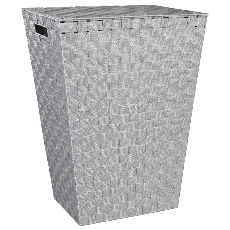 Woven Laundry Hamper -grey