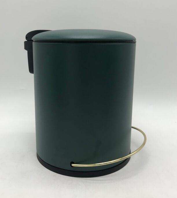 Round pedal dustbin 5L  NEW-green