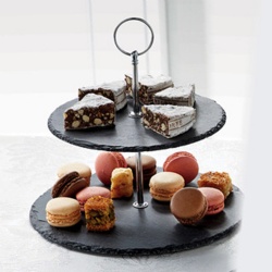 2 Layer Slate Cake Stand