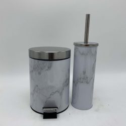 Dustbin with marble printing