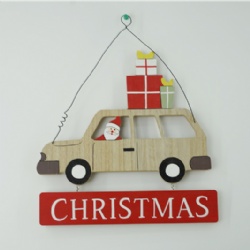 Wooden Xmas hanging decoration