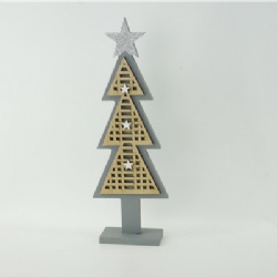 Wooden&bamboo Xmas table decoration