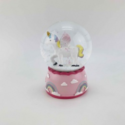 Snow globe unicorn designed Dia45mm