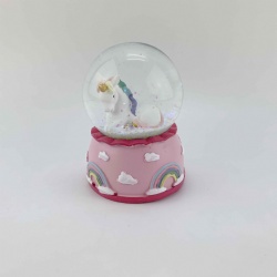 Snow globe unicorn designed Dia45mm